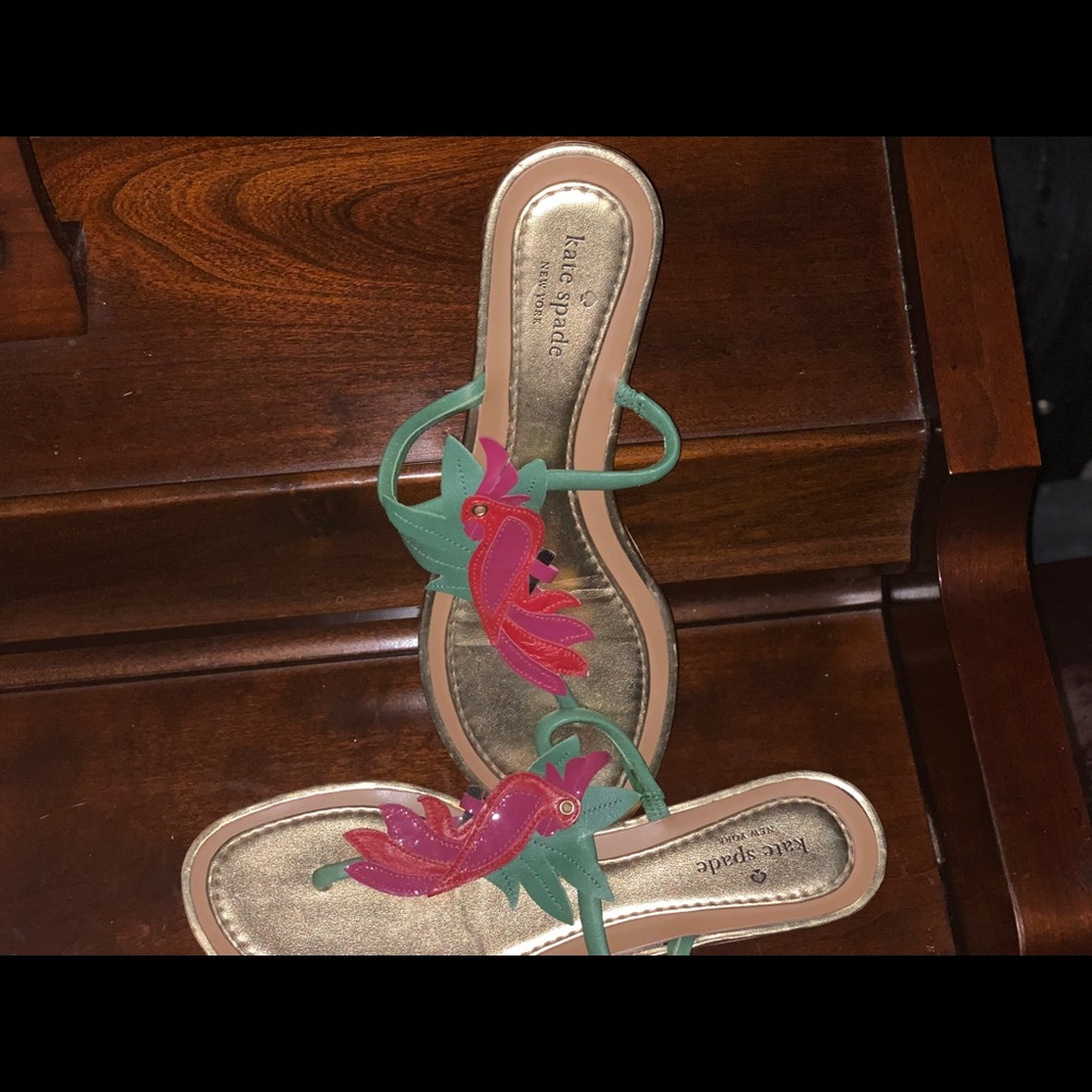 Kate Spade, “RARE” Parrot Sandals, Sz 9